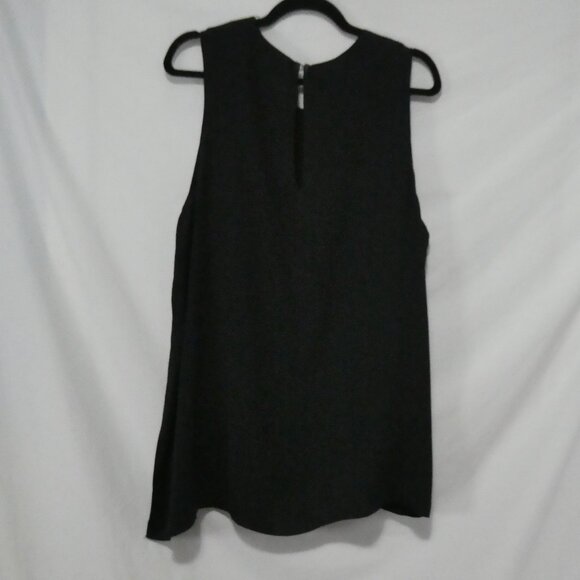 RACHEL - Rachel Roy | 2X | Classic Black Sleeveless Lined Sheer Blouse - Picture 2 of 12